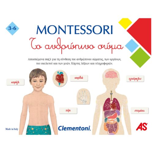 Montessori Εκπαιδευτικό Παιχνίδι To Aνθρώπινο Σώμα Για 3-6 Χρονών