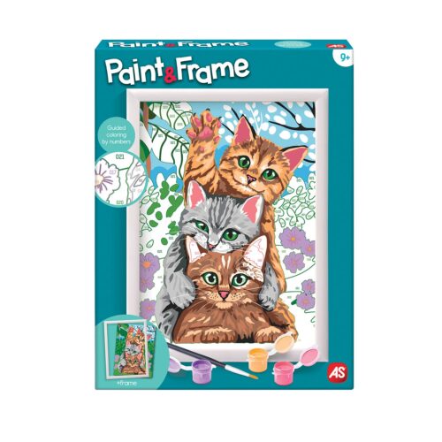 Paint & Frame Ζωγραφίζω Με Αριθμούς Funny Kitties Για Ηλικίες 9+ Χρονών