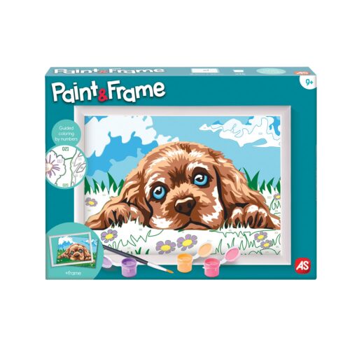 Paint & Frame Ζωγραφίζω Με Αριθμούς Loving Puppy Για Ηλικίες 9+ Χρονών