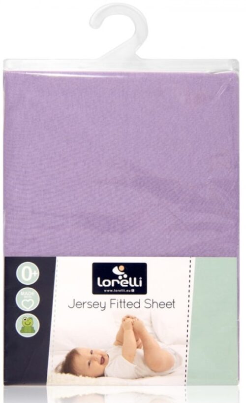 Σεντόνι με Λάστιχο 60x120cm Jersey Lorelli Purple 20050070006