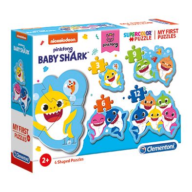 Clementoni Παιδικό Παζλ My First Puzzles Baby Shark 3 - 6 - 9 - 12 τμχ