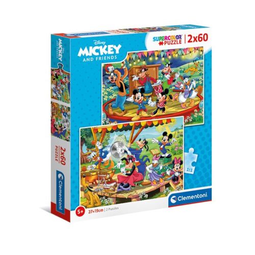 Clementoni Παιδικό Παζλ Super Color Mickey And Friends 2x60 τμχ