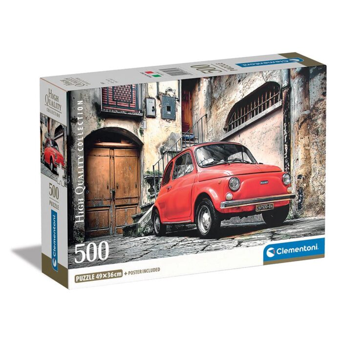 Clementoni Παζλ High Quality Collection Fiat 500 - 500 τμχ - Compact Box