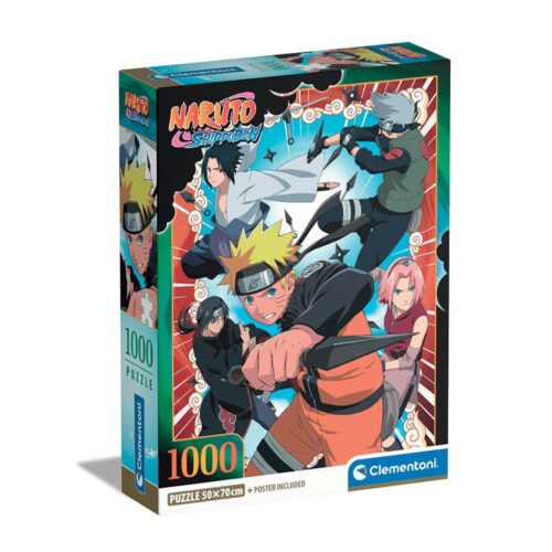 Clementoni Παζλ High Quality Collection Naruto Shippuden 1000 τμχ - Compact Box